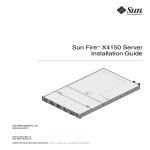 Sun Fire X4150 Server Installation Guide