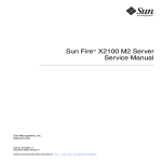 Sun Fire X2100 M2 Server Service Manual
