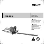 STIHL HSE 52 Owners Instruction Manual