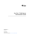 Sun Fire T1000 Server Administration Guide
