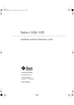 Netra t 1120/1125 Installation Guide