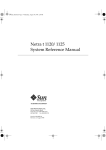 Netra t 1120/1125 System Reference Manual