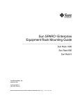 Sun SPARC Enterprise Equipment Rack Mounting Guide