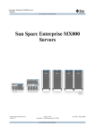 Sun Sparc Enterprise MX000 Servers
