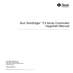 Sun StorEdge T3 Array Controller Upgrade Manual