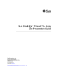 Sun StorEdge T3 and T3+ Array Site Preparation Guide