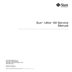 Sun Ultra 60 Service Manual