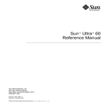 Sun Ultra 60 Reference Manual