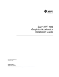 Sun XVR-100 Graphics Accelerator Installation Guide