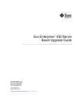 Sun Enterprise 450 Server Board Upgrade Guide