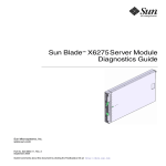 Sun Blade X6275 Server Module Diagnostics Guide