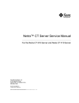 Netra™ CT Server Service Manual