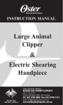 Oster Large Animal & Shearing Handpiece