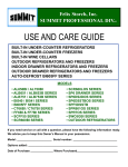 USE AND CARE GUIDE - P.C. Richard & Son