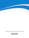 Undercounter Refrigeration Installation Guide - Sub