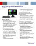Multiformat, Multistandard Rasterizer - WVR7200