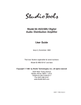 User Guide - Studio Technologies, Inc.