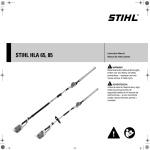 STIHL HLA 65 85 Product Instruction Manual