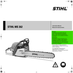 STIHL MS 362 Professional Use Mid Size Chain Saw Instruction