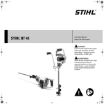 STIHL BT 45 Owners Instruction Manual