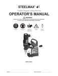 SteelMax D1 Operation Manual