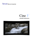 Cine V Owner Manual - Stewart Filmscreen Corporation