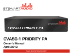CVA50-1 Priority PA - Manual (Print).pub