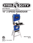 10” 2 SPEED BANDSAW - Steel City Tool Works