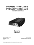 PROwatt 1500/12 volt