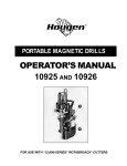 OPERATOR`S MANUAL 10925 AND 10926