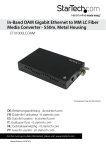 In-Band OAM Gigabit Ethernet to MM LC Fiber