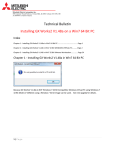 Technical Bulletin Installing GX Works2 V1.48a on a Win7 64 Bit PC