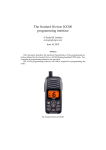 The Standard Horizon HX300 programming interface