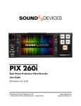 PIX 260i User Guide (Firmware v2.10)