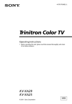 Trinitron Color TV