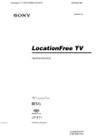 LocationFree TV - Manuals, Specs & Warranty