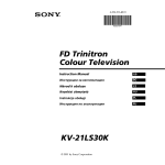 FD Trinitron Colour Television KV