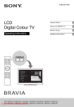 Sony KDL-46HX820 User Guide Manual