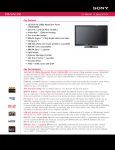 KDL-52VL150 - Manuals, Specs & Warranty