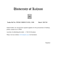 university of kalyani tender document