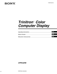 Trinitron Color Computer Display - Manuals, Specs & Warranty