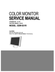 COLOR MONITOR SERVICE MANUAL