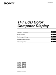 TFT LCD Color Computer Display - Manuals, Specs & Warranty