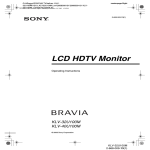 LCD HDTV Monitor - Manuals, Specs & Warranty