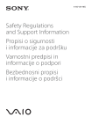 Safety Regulations and Support Information Propisi o