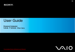 Sony VAIO VGN-TXN25N User Guide Manual