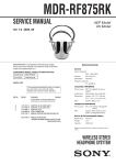 service manual wireless stereo headphone sysytem