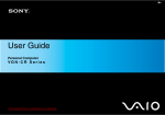 Sony VAIO VGN-CR320E User Guide Manual