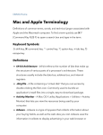 Mac and Apple Terminology