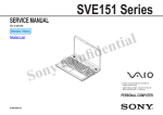 Sony Confidential SVE151 Series SERVICE MANUAL